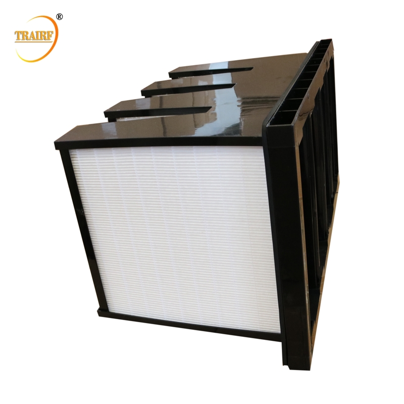 Filtro dell'aria della Banca della sala pulita V del sistema di HVAC con la struttura di plastica dell'ABS