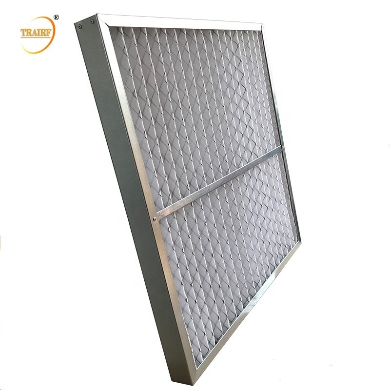 La struttura galvanizzata G4 ha pieghettato i filtri dell'aria del pannello per il sistema di ventilazione