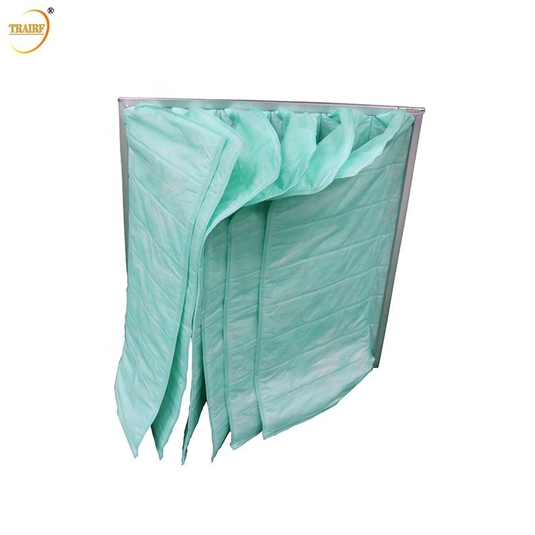 Filtro dell'aria G4 F5 F6 della borsa della tasca di filtro dell'aria della tasca AHU di forma di v