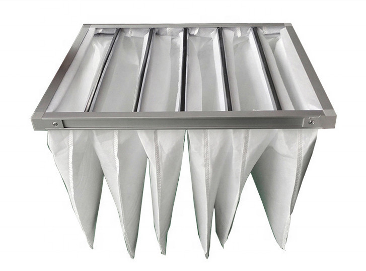 Sistema di ventilazione commerciale filtro dell'aria 50Pa-65Pa della borsa da 5 micron