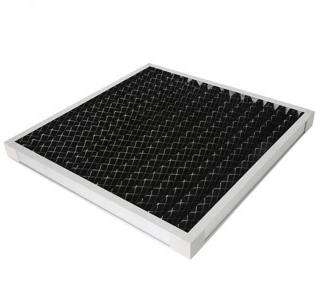 Galvanizzato placchi lo strato 610*610*46mm di filtro dell'aria del carbonio attivato di 90%