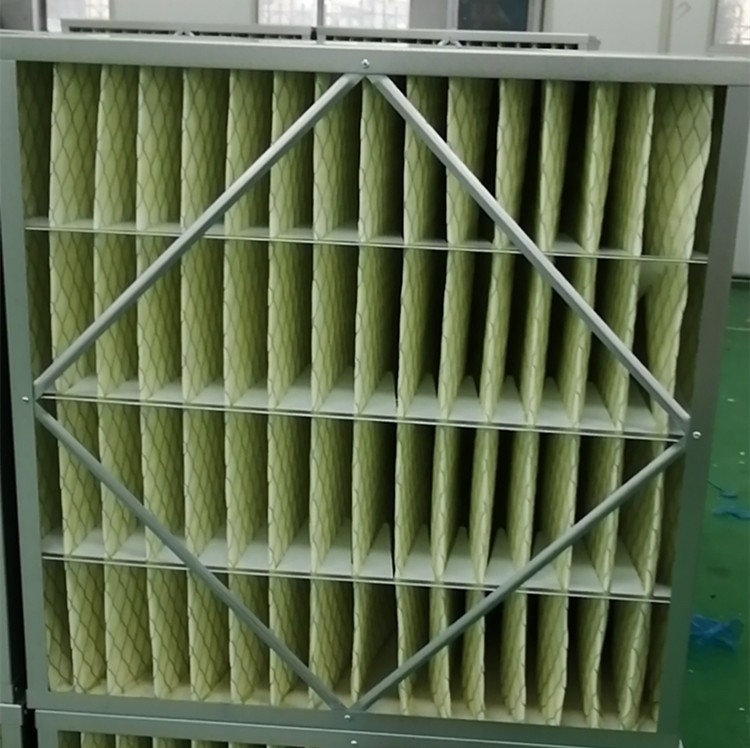 Capacità di carico galvanizzata della polvere di filtro dell'aria di HVAC pieghettata struttura F7 alta