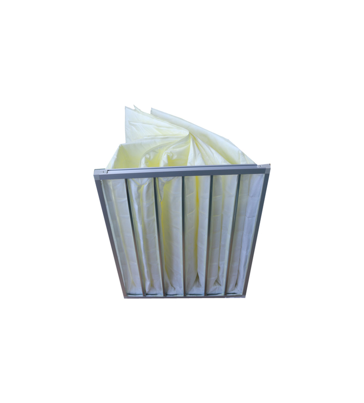 Filtro dell'aria medio F8 della borsa di efficienza della struttura della lega di alluminio per il sistema di ventilazione di industria