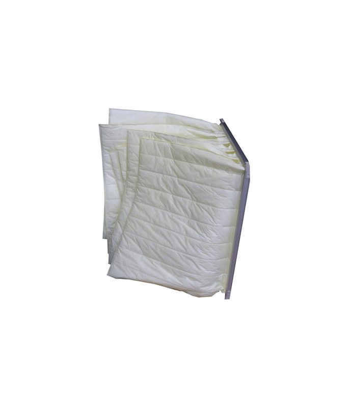 Filtro dell'aria medio F8 della borsa di efficienza della struttura della lega di alluminio per il sistema di ventilazione di industria