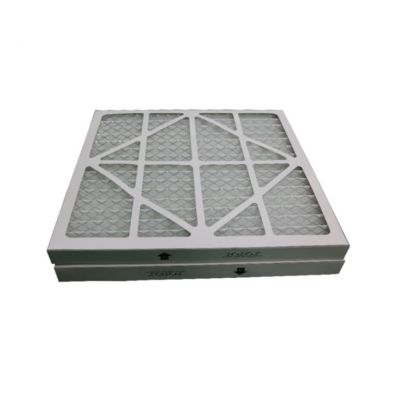 sistema di ventilazione di filtro dell'aria pieghettato 24*24*2cm per la HVAC G4