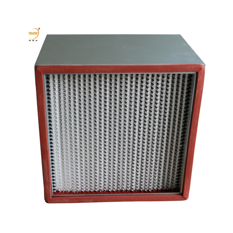 Industria Filtro HEPA ad alta temperatura a placca profonda resistente al calore per apparecchiature per forni