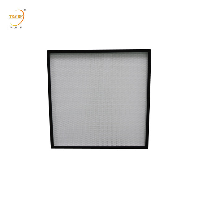 H13 H14 Efficienza Filtro d'aria Hepa a mini pieghe per sistema di ventilazione o cappa di flusso laminare