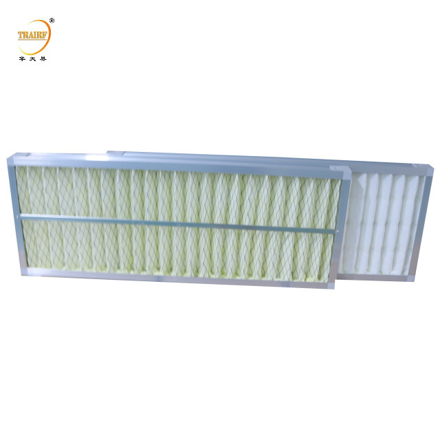 Filtro dell'aria per polveri in maglia di alluminio a pannello plisato per cappuccio di flusso laminare