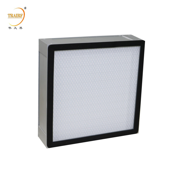 H13 H14 Efficienza Filtro d'aria Hepa a mini pieghe per sistema di ventilazione o cappa di flusso laminare