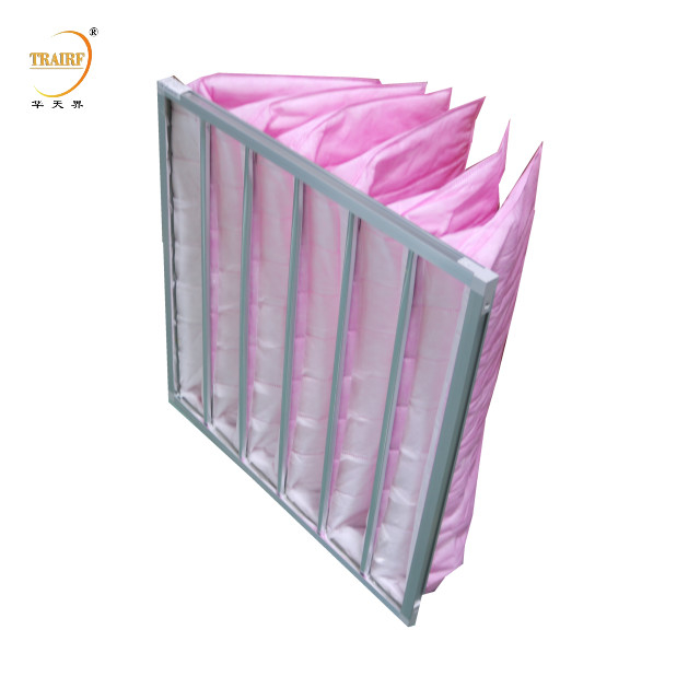 F8 Efficienza filtro d'aria tascabile nuovo filtro d'aria tascabile HVAC in tessuto non tessuto composito