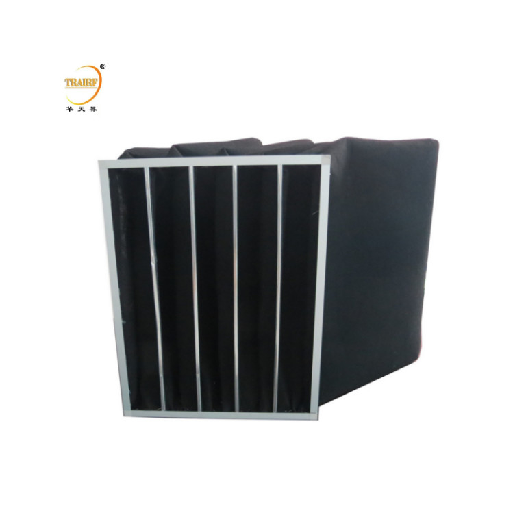 Ventilazione della cabina di spruzzo filtro d'aria a tasca a carbonio attivo per unità di filtro del ventilatore della stanza pulita