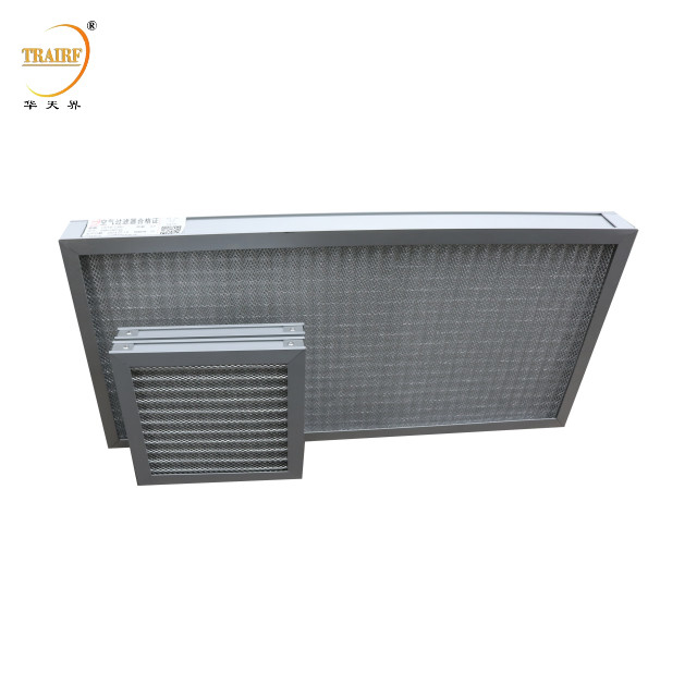 Filtro di prearia in maglia di alluminio ondulato metallico lavabile per apparecchiature di pulizia