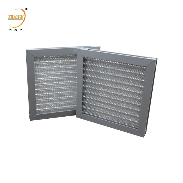Filtro di prearia in maglia di alluminio ondulato metallico lavabile per apparecchiature di pulizia