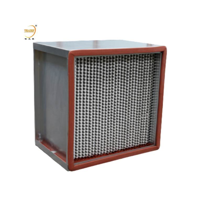 Filtri Hepa ad alta temperatura Filtro aria H14 con filtro Hepa per la stanza pulita