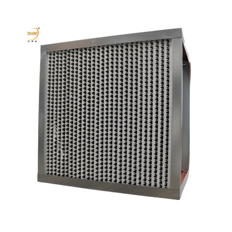 Filtri Hepa ad alta temperatura Filtro aria H14 con filtro Hepa per la stanza pulita