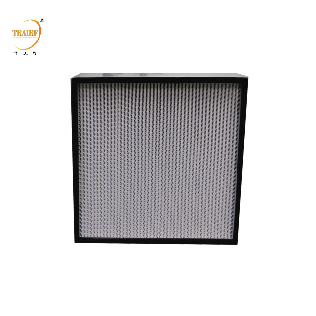 H14 filtro dell'aria in alluminio a piega profonda laminare con cappuccio HEPA per sistemi HVAC