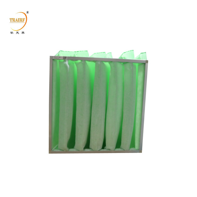 Medi filtranti sintetici Merv 8 Medi filtranti per l'aria in polipropilene tessuto bianco e verde