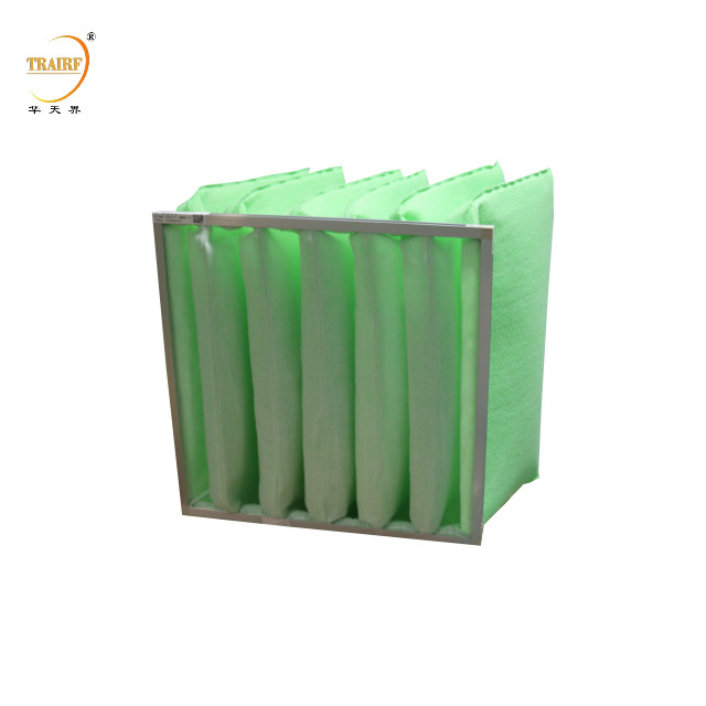 Medi filtranti sintetici Merv 8 Medi filtranti per l'aria in polipropilene tessuto bianco e verde