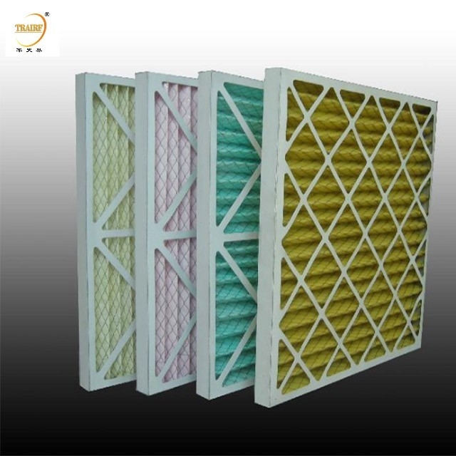 Filtro d'aria in cartone per sistema di ventilazione di filtrazione primaria