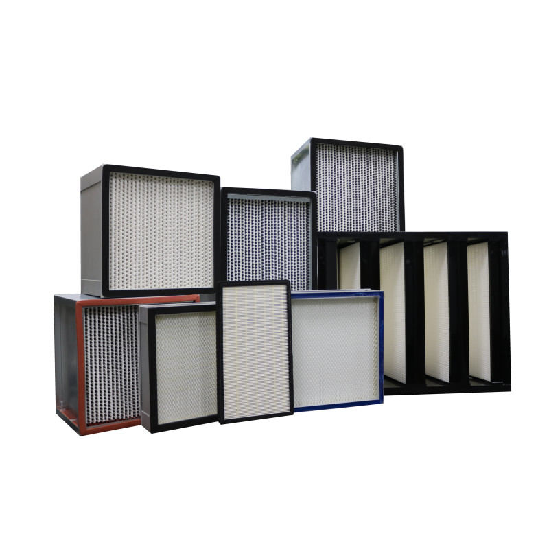 Filtro di ventilazione per aria a telaio metallico 99,995% H14 Filtro HEPA per condizionamento della ventilazione
