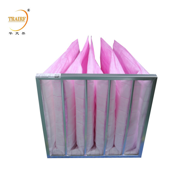 Filtro d'aria industriale Ahu Bag Filter Filtri d'aria tascabili per sistemi HVAC