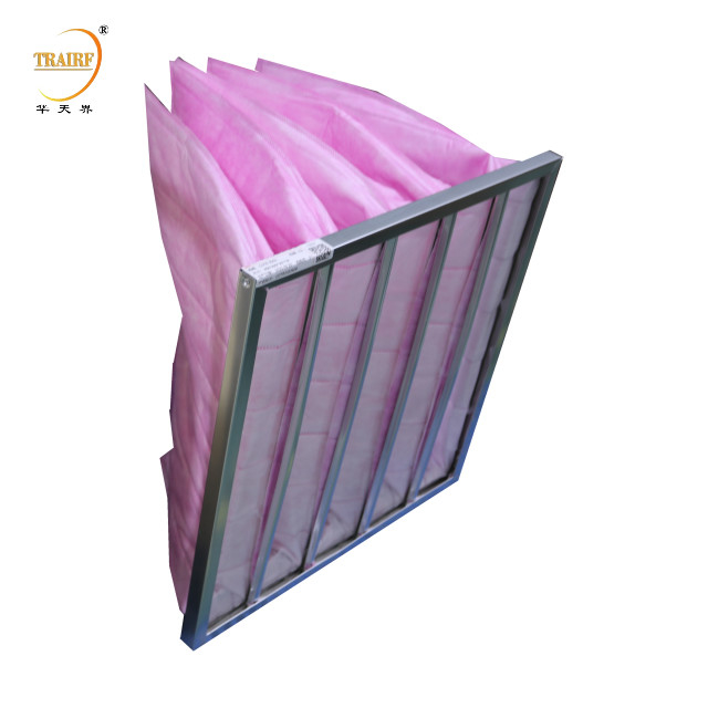 Filtro d'aria industriale Ahu Bag Filter Filtri d'aria tascabili per sistemi HVAC