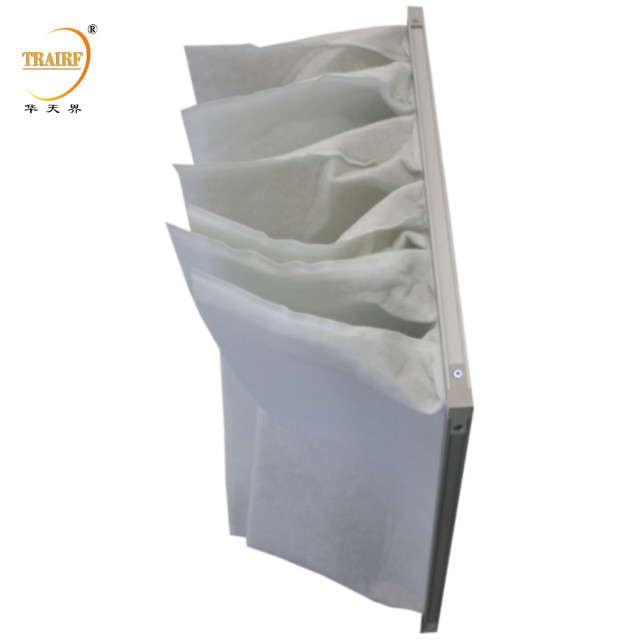 Baggio industriale lavabile filtro dell'aria G4 Media Efficienza media Baggio filtro del condizionatore d'aria tascabile per sistema HVAC
